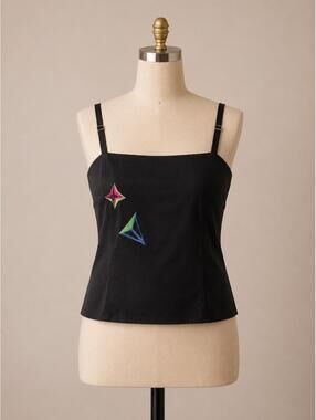 Vintage Tibi embroidered wool corset cami ✨
